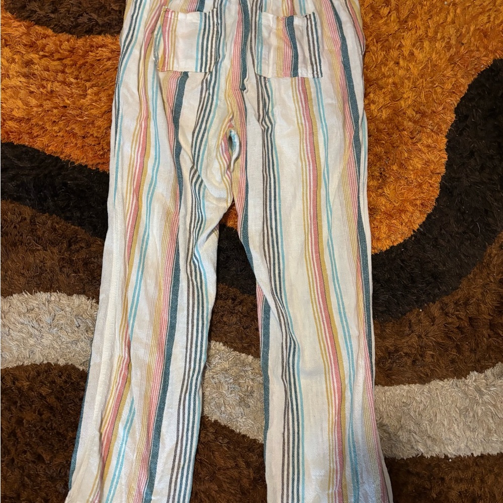 Per Se, Linen Blend, Striped, Pants - Picture 5 of 8